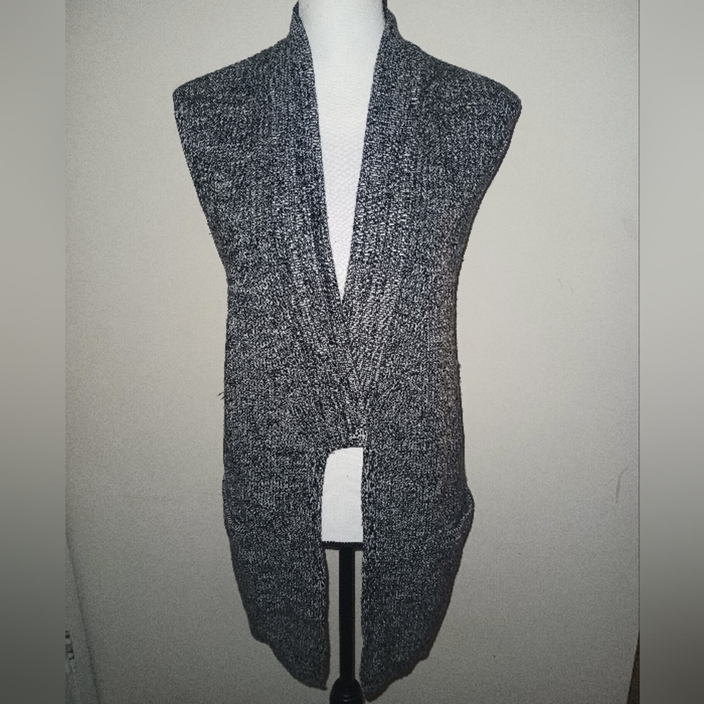 Banana Republic Women's Cotton Open-Front Sweater Vest L/XL